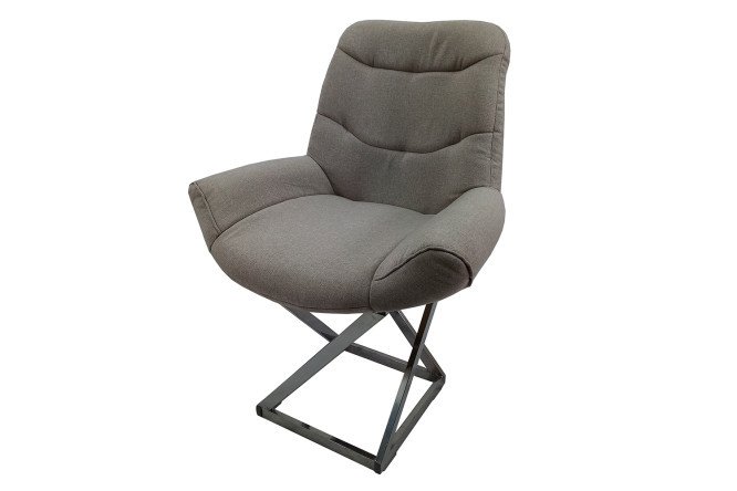 Semi-bar stool Loft Grand 63x89x50 cm, upholstery color beige, legs chrome