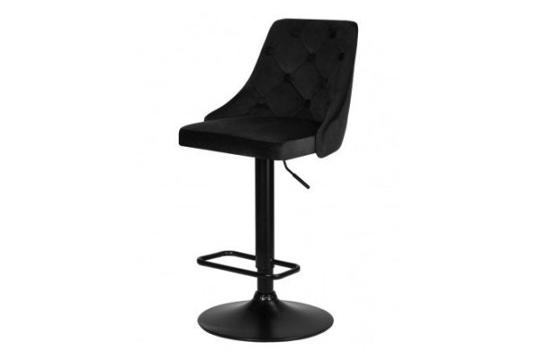 qum4tfe27lm7md7vh1ok244hjn0p559w.jpg Bar chair DOBRIN Joseph Black 48x89x54 cm, upholstery color black, legs black