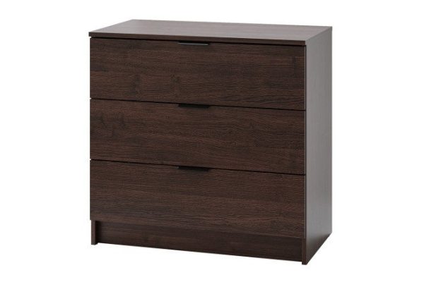 Chest of drawers with 3 drawers Loft wenge