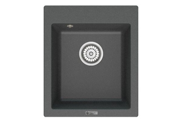 Kitchen sink POINT Dinara 42 PN3004GR, graphite 41.5x49x21.5 cm