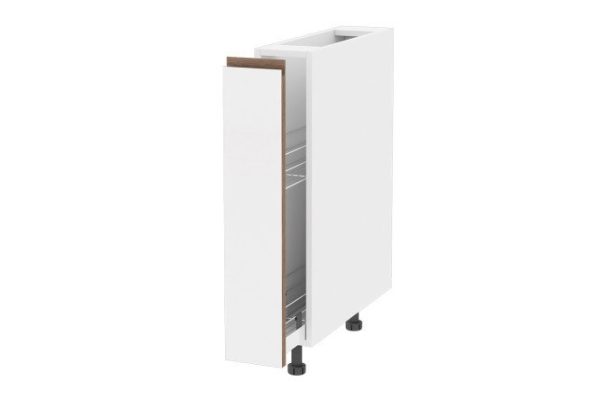 qwjjy4c9qaisc0xnjvyifhi5bcne5oll.jpg Front for a floor cabinet with a sliding basket Nicole 14.6x71.6 cm, super matte white; handles, edges - roddy oak