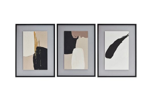 Set of reproductions in frame Brush 52x72 cm