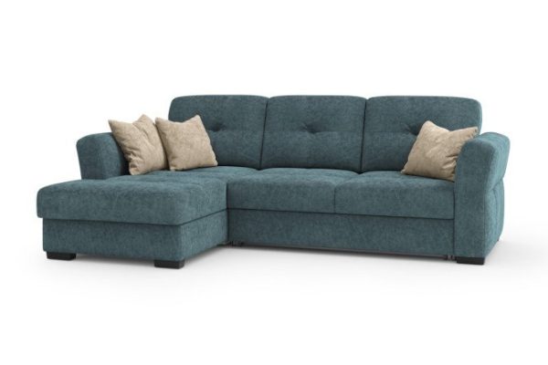 Corner sofa bed DREAMART Manhattan with right corner