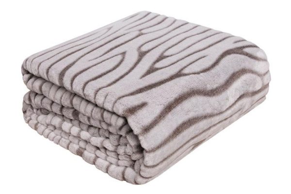 Bedspread Zebra Velor, 200x200 cm