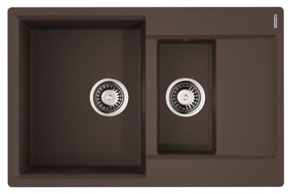 Inset sink with wing OMOIKIRI Daisen 78-2T-DC 4993534 78x51x23 cm