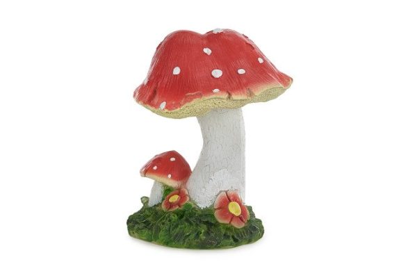 Garden figurine Fly agaric mushroom small Polystone