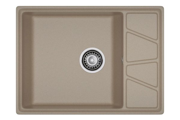Inset sink with wing GRANFEST Vertex GF-V-680L 68x50x20 cm