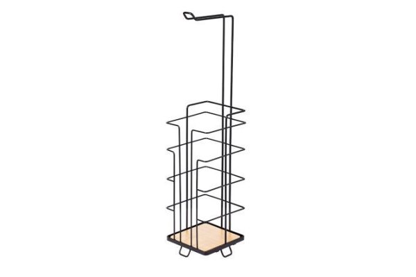 Malme toilet paper rack with storage for 3 rolls 14.5x60x14.5 cm, Metal