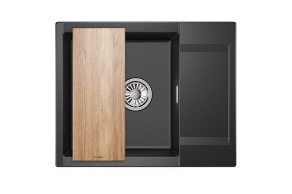 Inset sink GRANULA Estetica 6202 with drainer 62x50x22 cm