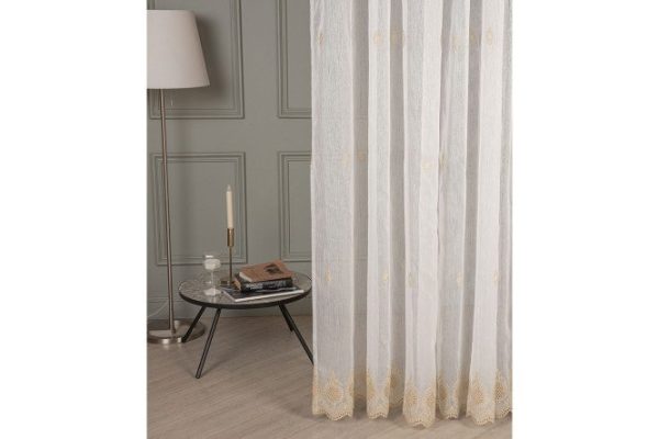 Tulle Grace 300x260 cm, 1 piece, white, beige