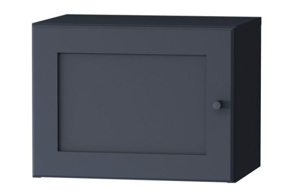 Mezzanine with blind doors bookcase Harris 40 cm