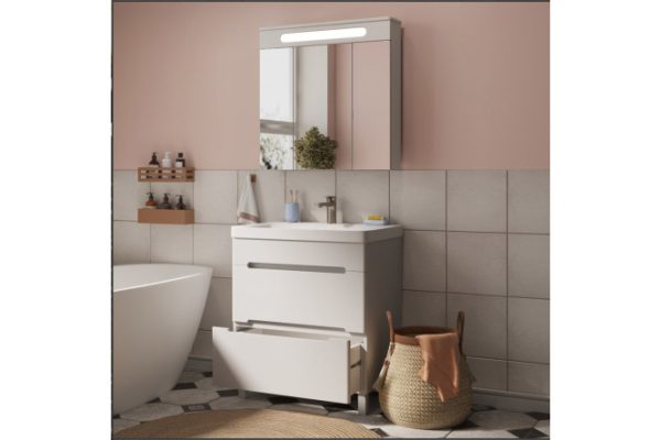Bathroom furniture RUNO Parma 75 2 drawers floor