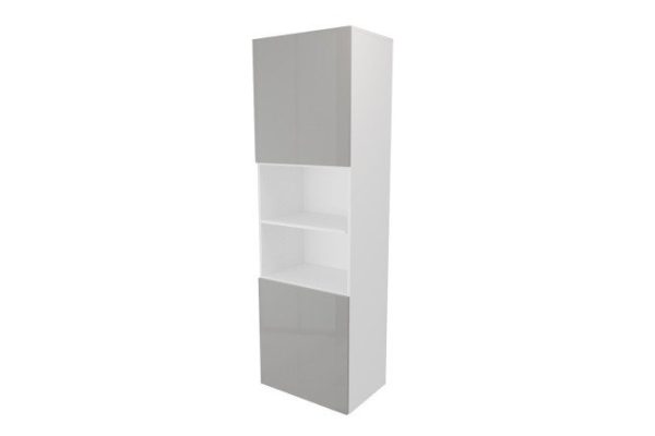 r2yyrdcrdpiz1t61dztwp6ycz1j4t625.jpg Wardrobe 2 doors and 2 shelves Oscar Amika 60x192, white / dusty gray gloss