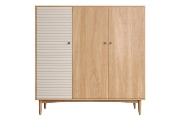 Wardrobe 3 doors Bubble Solid low