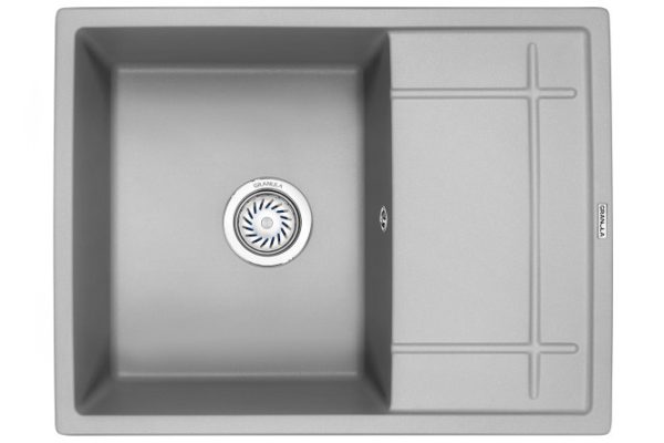 Inset sink with drainer GRANULA Granula 6501 65x49.5x20 cm