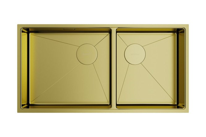 Inset sink OMOIKIRI Taki 85-2-LB-U/IF Side-LG 4997038 85x44x20 cm