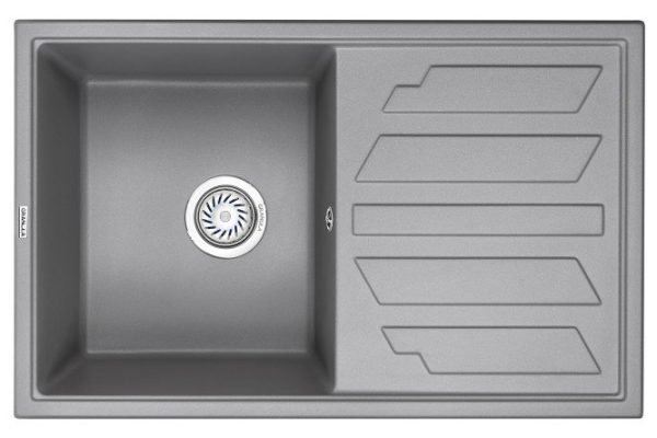 Inset sink with drainer GRANULA Granula 8002 79x50x20 cm