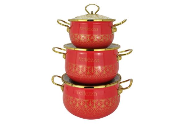 rakw6cvt01dcirqagdd9h0m2c2rhxmxr.jpg Set of saucepans with lids Red 3 pcs.