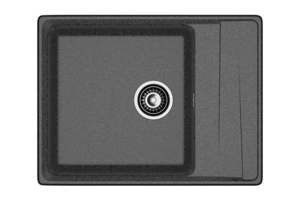 Inset sink with drainer GRANFEST Level GF-LV-660L 66x50x20 cm