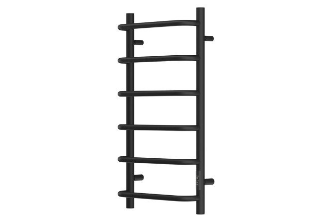 Electric heated towel rail POINT Nika P6, black PN08848B 43.2x80x13.6 cm