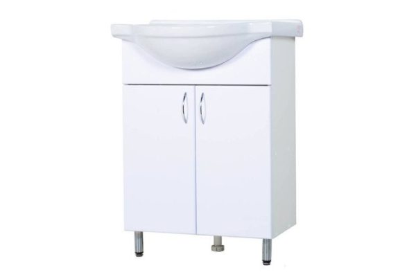 Floor stand ORANGE Light LA-60TUW+RA 60 cm, frame color white, facade white