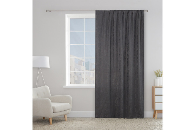 Curtain MICASA Gabriella soft 150x260 cm, 1 piece, dark gray