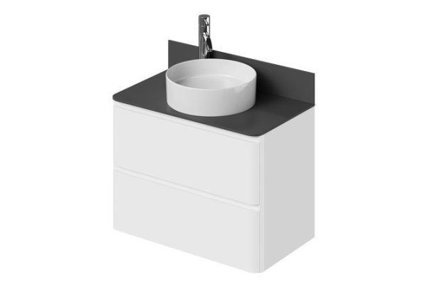 Hanging cabinet Roberto 78.9 cm, frame color white, facade white