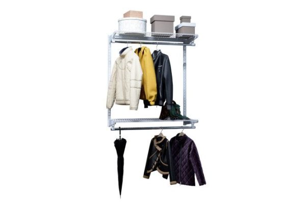 Wardrobe system 1200x450 TITAN-GS 74011122 with two-tier hanger