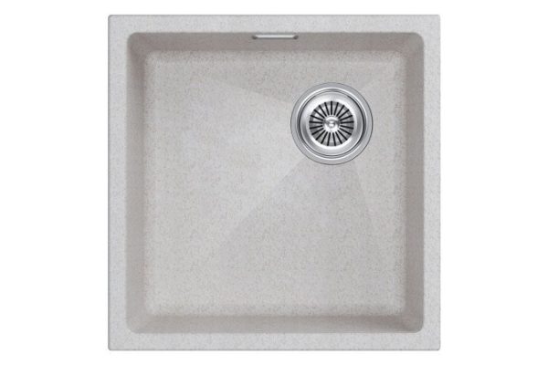 Undermount sink PAULMARK Lumi 45UNI-SKEW IT-GRANIT LU45SK-BE 45.5x44x21 cm