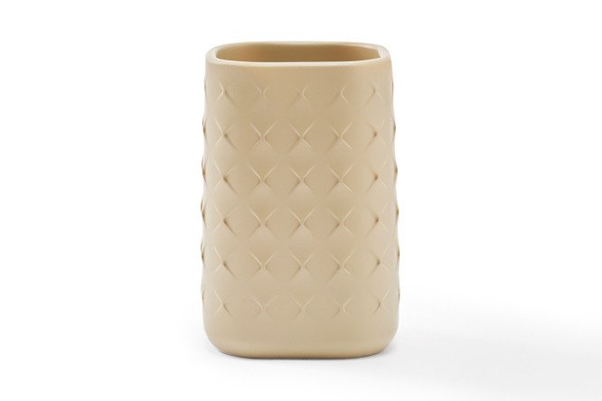 Glass for toothbrushes EVIO Dakota 7x10.5x7 cm, Polyresin