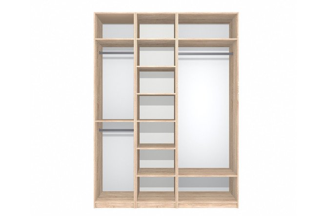 Wardrobe system Oscar Bergen 175x236x58 cm, Sonoma oak