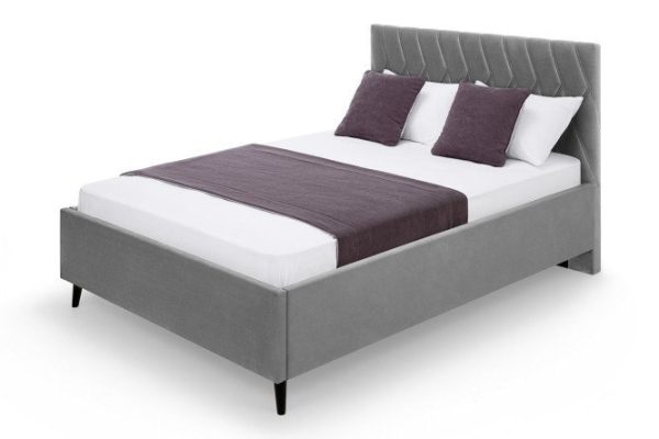 Tessa bed frame gray 140x200 cm