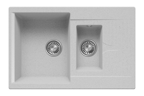 Inset sink with wing Brig-770 77x50x20 cm