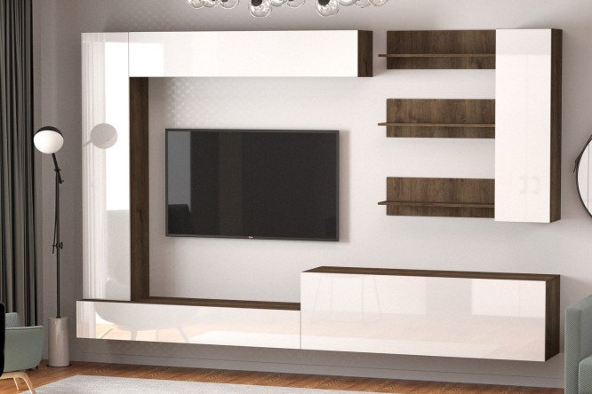 Furniture set Studio No. 6 expressive oak/white diamond