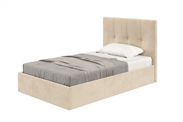 Bed with lifting mechanism Maurice color beige 180x200 cm