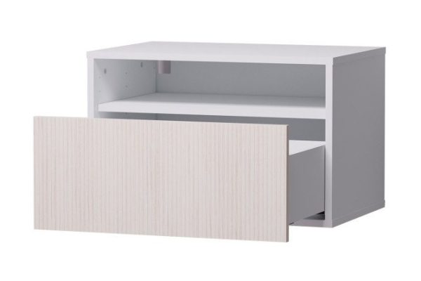 riz24k2kzjh0lt4chxlchgdm40cavb6y.jpg Cabinet with shelf and drawer Oscar Grevy 60x40 cm with door closer, white/Cadena light