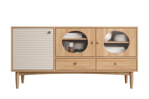 Bubble chest of drawers with 3 doors and 2 drawers