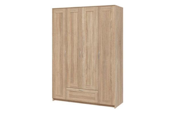 Wardrobe Sirius with 4 doors and 1 drawer