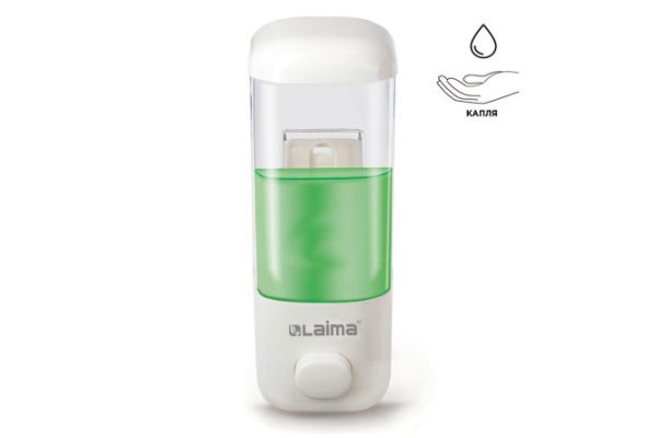 Laima 601792 wall-mounted liquid soap dispenser 500 ml, Plastic, screw fastening