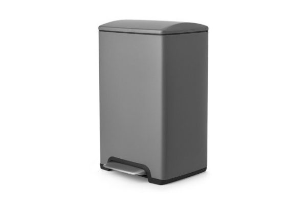 Waste bin with lid BERKRAFT Quadro 29x46.5x28 cm, 15 l