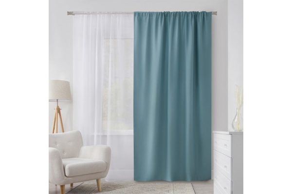 Curtain Pure 145x260 cm, 1 piece, color blue-gray
