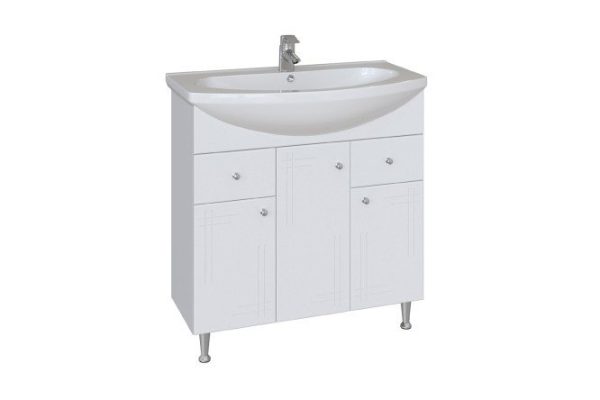 Floor stand Sanstar June 4.1-1.4.1 77.2 cm, frame color white, facade white