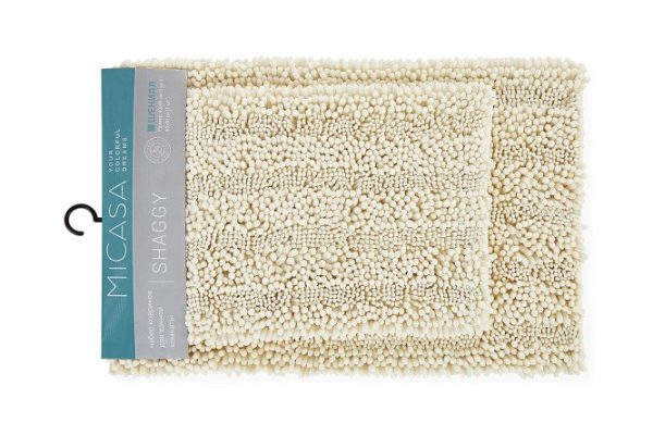 Bathroom rug set MICASA Shaggy 50x80 cm, Polyester