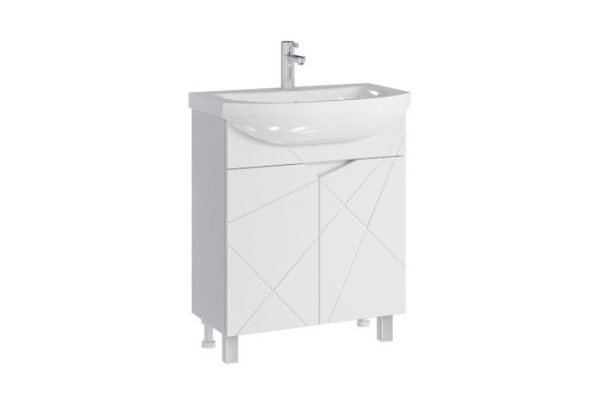 Floor stand Sanstar Cascade 267.1-1.4.1.K 71.5 cm, frame color white, facade white