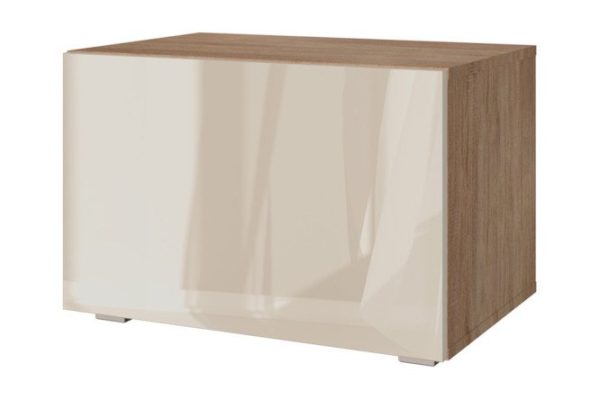 Cabinet Oscar Amika 60x40 with door, Sonoma oak / cashmere gloss