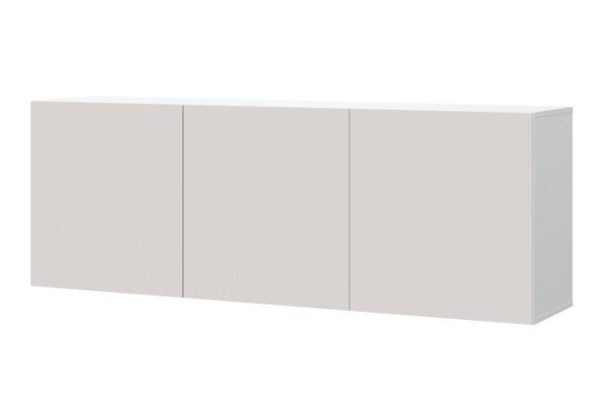 Cabinet Oscar Moon 180x64 with doors, white / Santiago soft