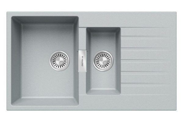 TOLERO Loft TL-860 856325 mortise sink with drainer 50x86x20 cm
