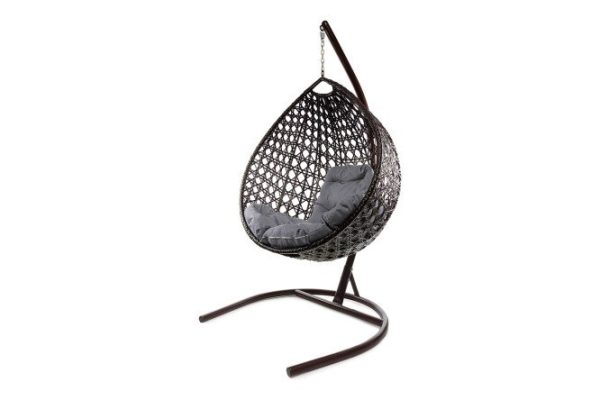 Hanging chair Drop Lux 72x186x98 cm, base and frame color brown, finishing brown