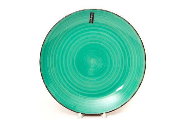 rzdzmodjsefwkkr515d1dg4ofbea01vy.jpg Elrington Emerald Ceramic Plate, 27cm