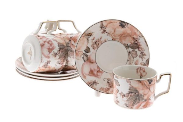 Tea set Julie 4 persons, 8 pcs., Porcelain